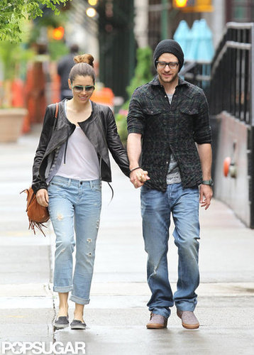 Jessica Biel and Justin Timberlake walked around NYC together in May 2010.
Jessica Biel and Justin Timberlake walked around NYC together in May 2010.