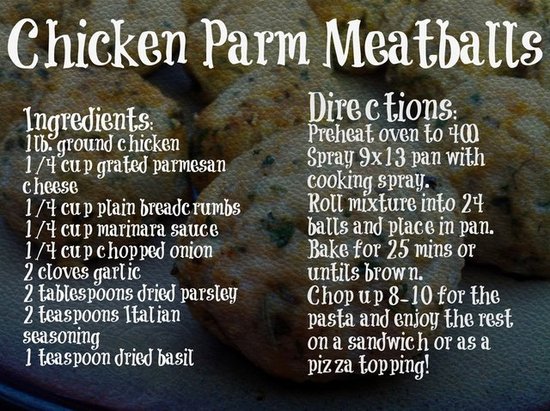 Baked Pasta with Chicken Parm Meatballs