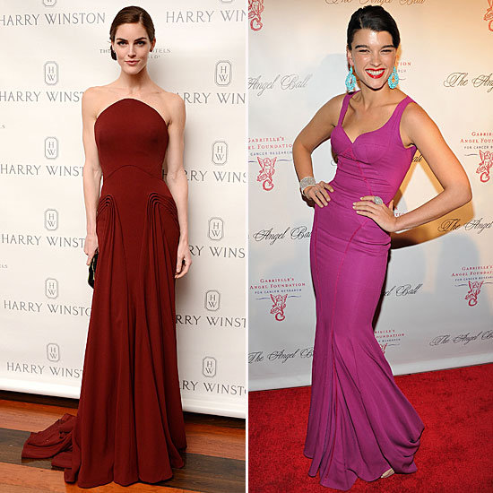 Hilary Rhoda and Crystal Renn Wearing Zac Posen Hilary Rhoda and Crystal Renn Wearing Zac Posen