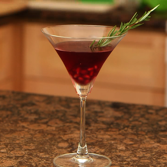 To Your Health: Pomegranate Rosemary Martini