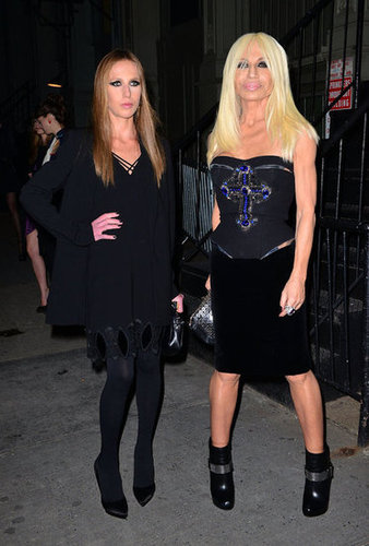 Allegra Versace and Donatella Versace Allegra Versace and Donatella Versace