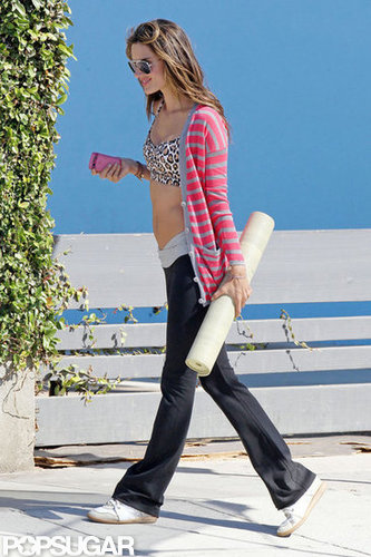 Alessandra Ambrosio Flashes Her Abs Posing For Victoria's Secret Alessandra Ambrosio Flashes Her Abs Posing For Victoria's Secret