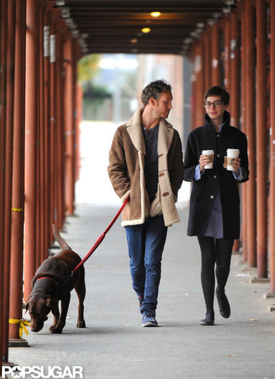 Anne Hathaway and Adam Shulman spent some time together in Brooklyn.
Anne Hathaway and Adam Shulman spent some time together in Brooklyn.
