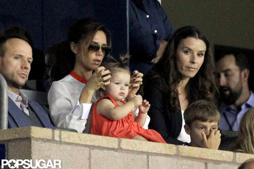 Victoria Beckham watched soccer in LA.
Victoria Beckham watched soccer in LA.