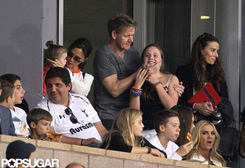 Gordon Ramsay watched the LA Galaxy with his family in LA.
Gordon Ramsay watched the LA Galaxy with his family in LA.