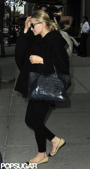 Ashley Olsen headed to a waiting car. Ashley Olsen headed to a waiting car.