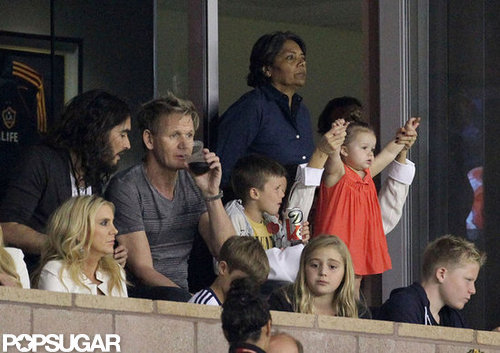 Victoria Beckham was with daughter Harper and sons Romeo, Cruz, and Brooklyn to watch David Beckham and the LA Galaxy in LA.
Victoria Beckham was with daughter Harper and sons Romeo, Cruz, and Brooklyn to watch David Beckham and the LA Galaxy in LA.