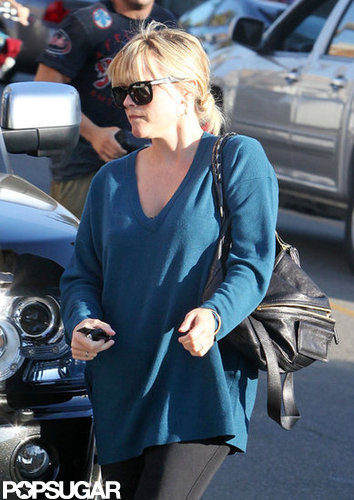 Reese Witherspoon Steps Out in Tight Pants and Knee-High Boots Reese Witherspoon Steps Out in Tight Pants and Knee-High Boots