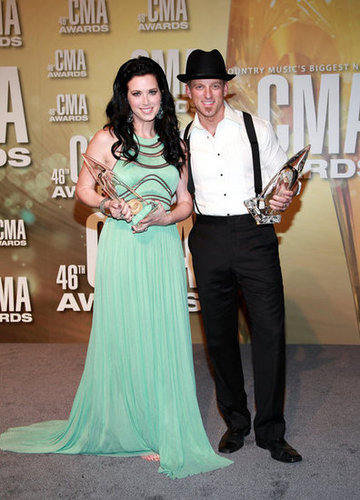 Shawna Thompson and Keifer Thompson posed for photos at the Country Music Association Awards in Nashville.
Shawna Thompson and Keifer Thompson posed for photos at the Country Music Association Awards in Nashville.