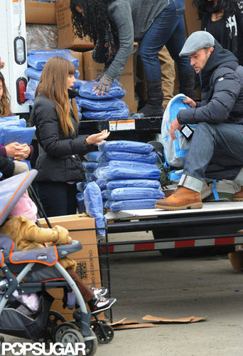 Jessica Biel and Justin Timberlake helped with Hurricane Sandy relief efforts in NYC in November 2012.
Jessica Biel and Justin Timberlake helped with Hurricane Sandy relief efforts in NYC in November 2012.