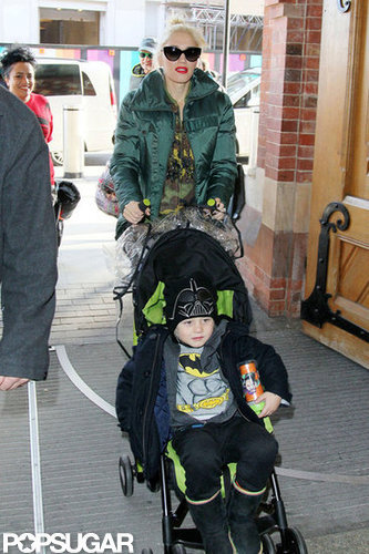 Gwen Stefani and Zuma Rossdale made their way to the train station.
Gwen Stefani and Zuma Rossdale made their way to the train station.