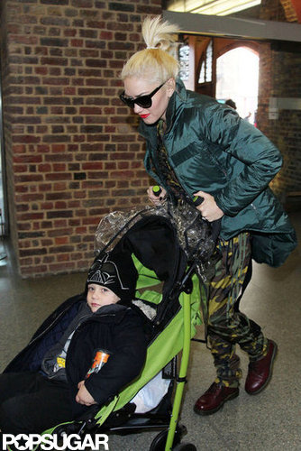 Gwen Stefani cruised with Zuma Rossdale on their way to King's Cross St. Pancras station to catch the Eurostar.
Gwen Stefani cruised with Zuma Rossdale on their way to King's Cross St. Pancras station to catch the Eurostar.