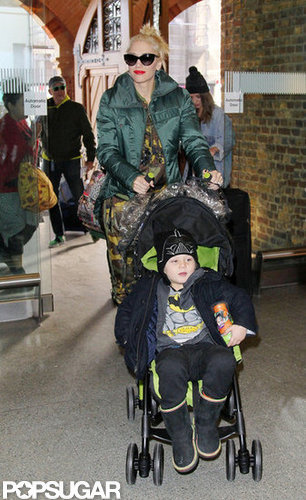 Gwen Stefani and Zuma Rossdale made their way to the train station in Europe.
Gwen Stefani and Zuma Rossdale made their way to the train station in Europe.