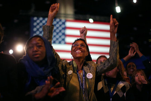 President Obama Wins! See Pictures of His Celebratory Event in Chicago President Obama Wins! See Pictures of His Celebratory Event in Chicago