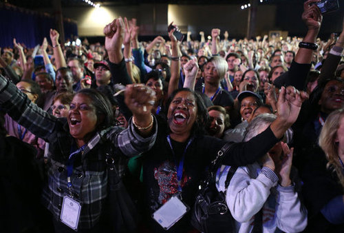 President Obama Wins! See Pictures of His Celebratory Event in Chicago President Obama Wins! See Pictures of His Celebratory Event in Chicago