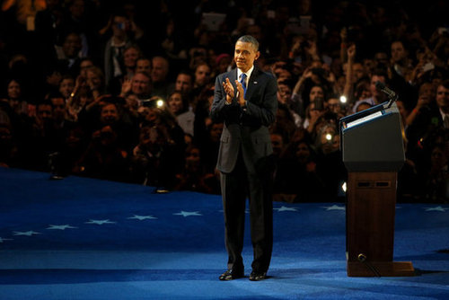 President Obama Wins! See Pictures of His Celebratory Event in Chicago President Obama Wins! See Pictures of His Celebratory Event in Chicago