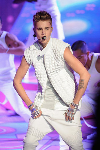 Justin Bieber performed as part of the show.
Justin Bieber performed as part of the show.