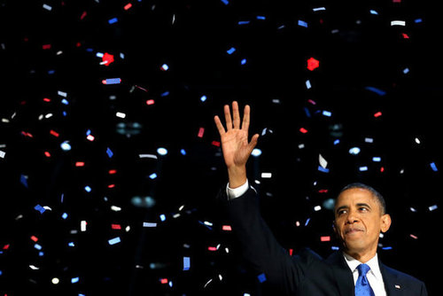 President Obama Wins! See Pictures of His Celebratory Event in Chicago President Obama Wins! See Pictures of His Celebratory Event in Chicago