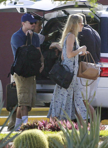 Leonardo DiCaprio and Erin Heatherton arrived in Mexico for a beach vacation in January 2012.
Leonardo DiCaprio and Erin Heatherton arrived in Mexico for a beach vacation in January 2012.