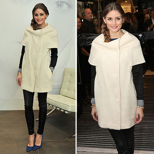 Olivia Palermo Wearing a White Coat