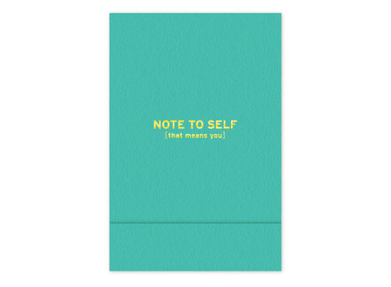 I'm such a sucker for giving and getting notebooks, and quite frankly, I'm an equal opportunist when it comes to the kind I like most. This time around, I'm stocking up on Knock Knock's Note to Self pocket notebook ($6) for myself (and to give as stocking stuffer one-offs). It's cute, quirky, and the perfect size for making lists.
— Marisa Tom, associate editor
I'm such a sucker for giving and getting notebooks, and quite frankly, I'm an equal opportunist when it comes to the kind I like most. This time around, I'm stocking up on Knock Knock's Note to Self pocket notebook ($6) for myself (and to give as stocking stuffer one-offs). It's cute, quirky, and the perfect size for making lists.
— Marisa Tom, associate editor