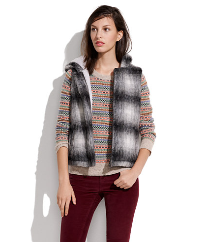 I actually cannot get enough puffer vests in my life, which is why I'm asking Santa for this Madewell tartan vest ($168). Bonus: it's hooded!
— Noria Morales, style director
I actually cannot get enough puffer vests in my life, which is why I'm asking Santa for this Madewell tartan vest ($168). Bonus: it's hooded!
— Noria Morales, style director