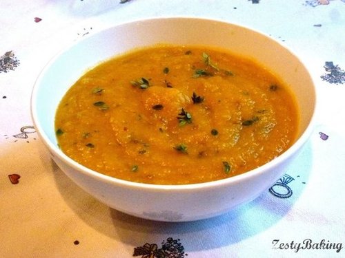 Spicy Pumpkin & Lemon Thyme Soup
