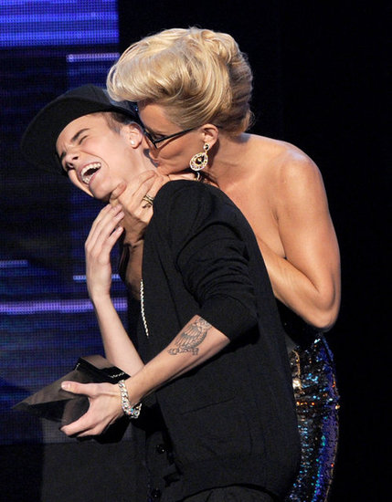 Justin Bieber and Jenny McCarthy Justin Bieber and Jenny McCarthy
