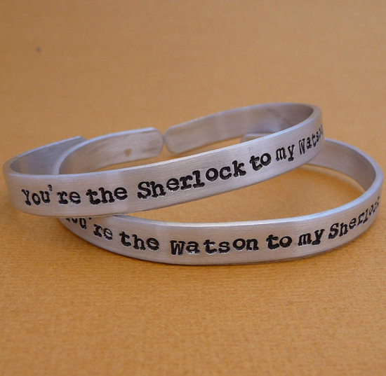 Sherlock and Watson Friendship Bracelets ($29)
Sherlock and Watson Friendship Bracelets ($29)
