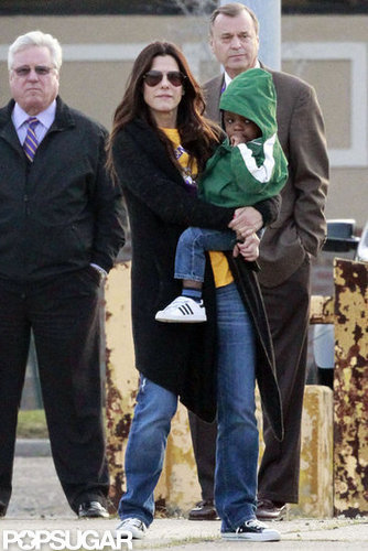 Sandra Bullock spent time with Louis Bullock outside in New Orleans.
Sandra Bullock spent time with Louis Bullock outside in New Orleans.