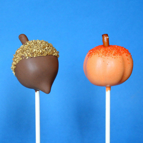 Acorn and Pumpkin Cake Pops Acorn and Pumpkin Cake Pops
