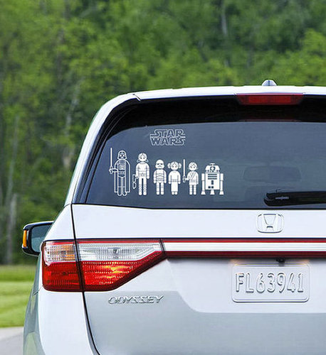 Star Wars Family Car Decals Star Wars Family Car Decals