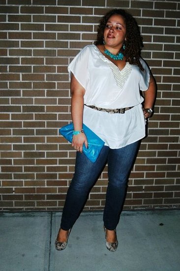 Turquoise and White