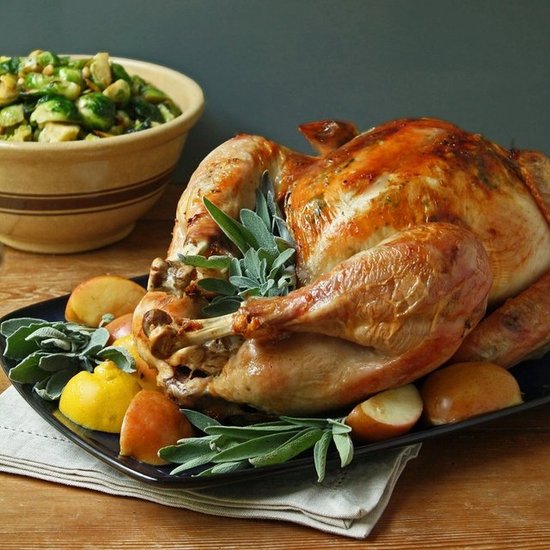 Easy Roasted Turkey w/ Sage & Apples