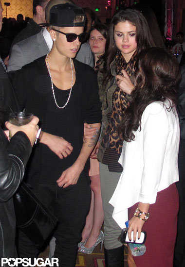 Selena Gomez accompanied Justin Bieber to the American Music Awards afterparty. Selena Gomez accompanied Justin Bieber to the American Music Awards afterparty.
