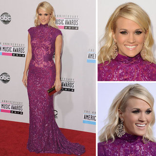 Pictures of Carrie Underwood at the American Music Awards