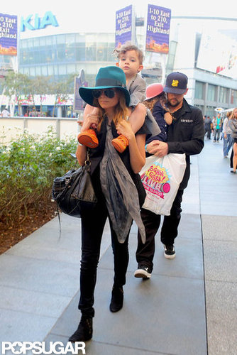 Nicole Richie and Joel Madden took Harlow and Sparrow to the Yo Gabba Gabba! Live show in LA in November 2012.
Nicole Richie and Joel Madden took Harlow and Sparrow to the Yo Gabba Gabba! Live show in LA in November 2012.