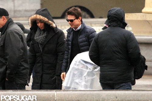Tom Cruise reported to his All You Need Is Kill set in London.
Tom Cruise reported to his All You Need Is Kill set in London.
