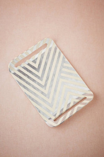 Silver Leaf Chevron Tray Silver Leaf Chevron Tray