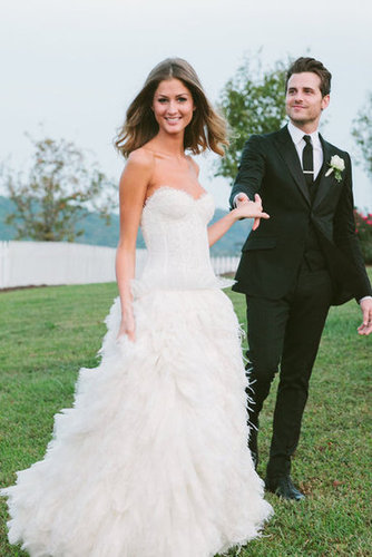 Kings of Leon's Jared Followill married a Monique Lhuillier-clad Martha Patterson in Charlotte, TN, in September.
Source: Michael Howard Photography
Kings of Leon's Jared Followill married a Monique Lhuillier-clad Martha Patterson in Charlotte, TN, in September.
Source: Michael Howard Photography