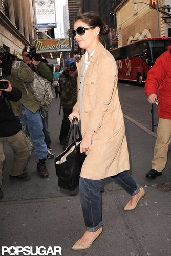 Katie Holmes arrived at a theater in NYC prior to her Broadway debut.
Katie Holmes arrived at a theater in NYC prior to her Broadway debut.