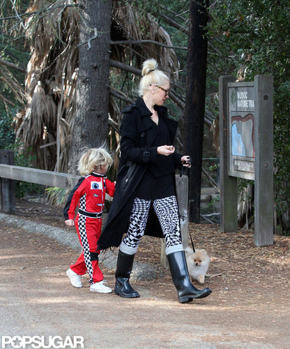 Gwen Stefani and Zuma took the dog to a park together in LA.
Gwen Stefani and Zuma took the dog to a park together in LA.