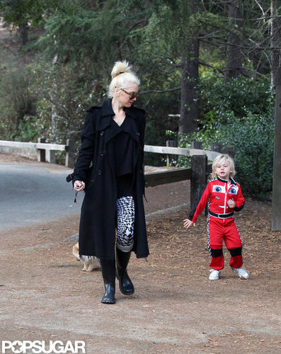 Gwen Stefani and Zuma went to an LA park together.
Gwen Stefani and Zuma went to an LA park together.