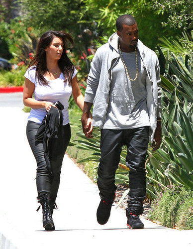 Kim Kardashian and Kanye West went shopping in LA in July 2012.
Kim Kardashian and Kanye West went shopping in LA in July 2012.