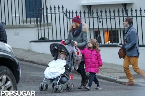 Isla Fisher, Olive, and Elula were out in London.
Isla Fisher, Olive, and Elula were out in London.