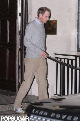 Prince William Visits Pregnant Kate Middleton in the Hospital Prince William Visits Pregnant Kate Middleton in the Hospital