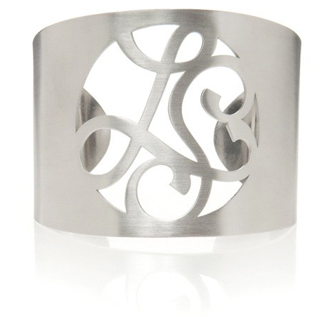 Charm+Chain Monogrammed Cuff Charm+Chain Monogrammed Cuff