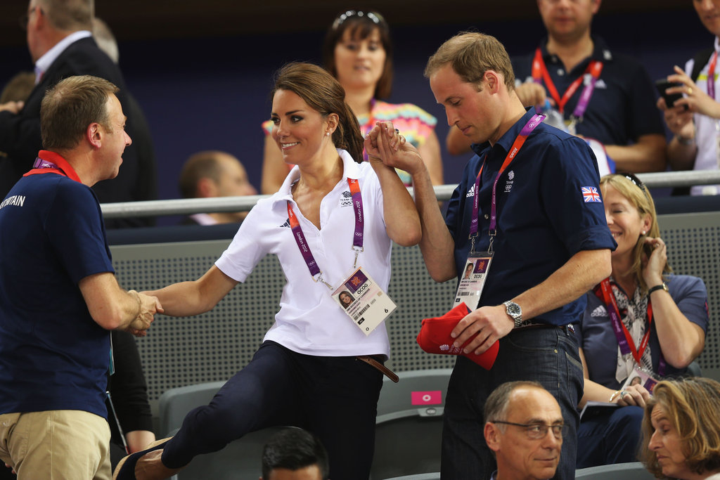 Will helped Kate keep her balance during the 2012 Olympics.
Will helped Kate keep her balance during the 2012 Olympics.
