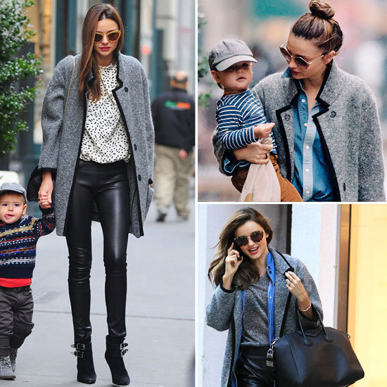 In Love With . . . Miranda Kerr's Grey Tweed Isabel Marant Coat In Love With . . . Miranda Kerr's Grey Tweed Isabel Marant Coat
