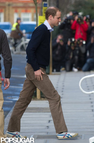 Prince William visited his wife, Kate Middleton, in London.
Prince William visited his wife, Kate Middleton, in London.